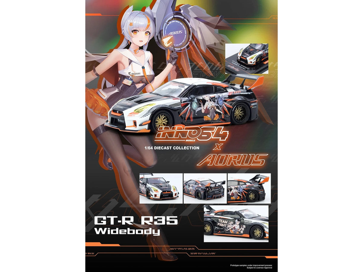 Nissan GT-R R35 Widebody RHD 1/64 Diecast Model Limited Edition-3