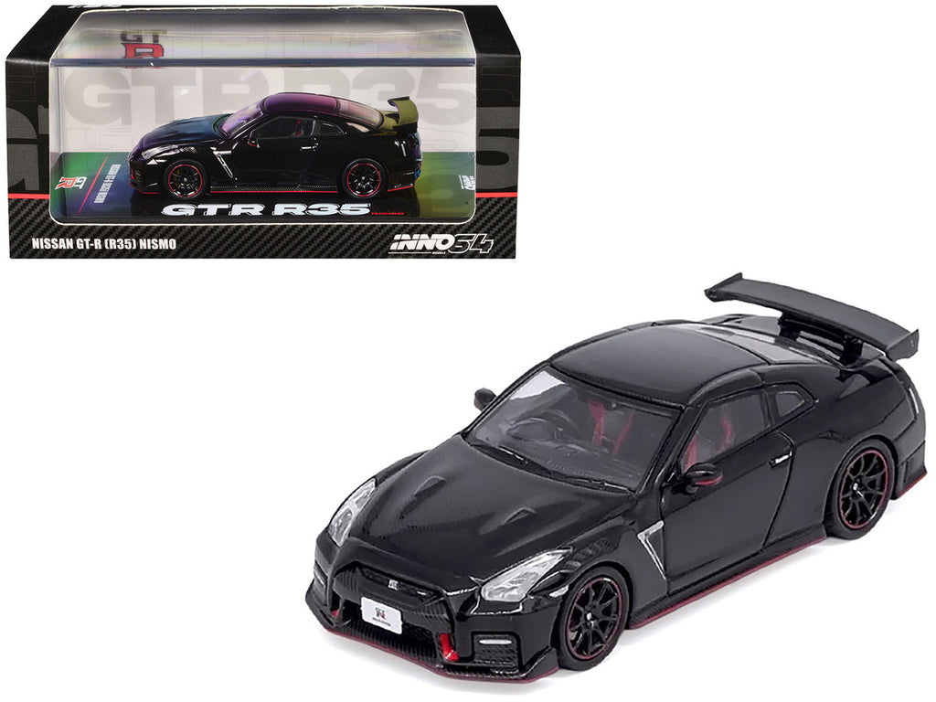 Nissan GT-R R35 Nismo Black RHD 1/64 Diecast Model Car-3