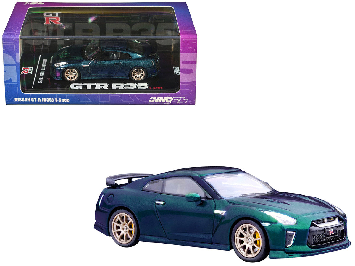 Nissan GT-R R35 T-Spec RHD 1/64 Diecast Model Midnight Purple-0