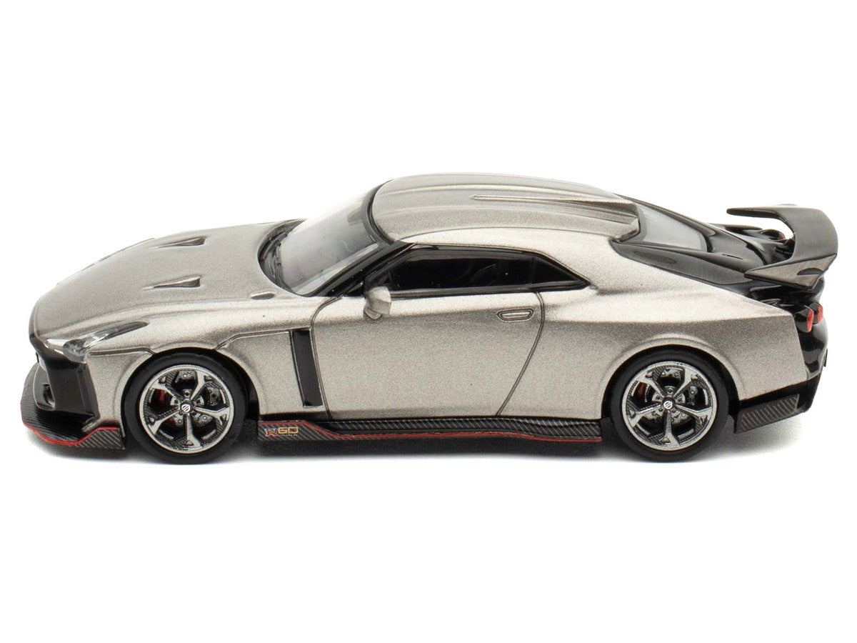Nissan GT-R50 ItalDesign Gray Metallic 1/64 Diecast Model Car-0