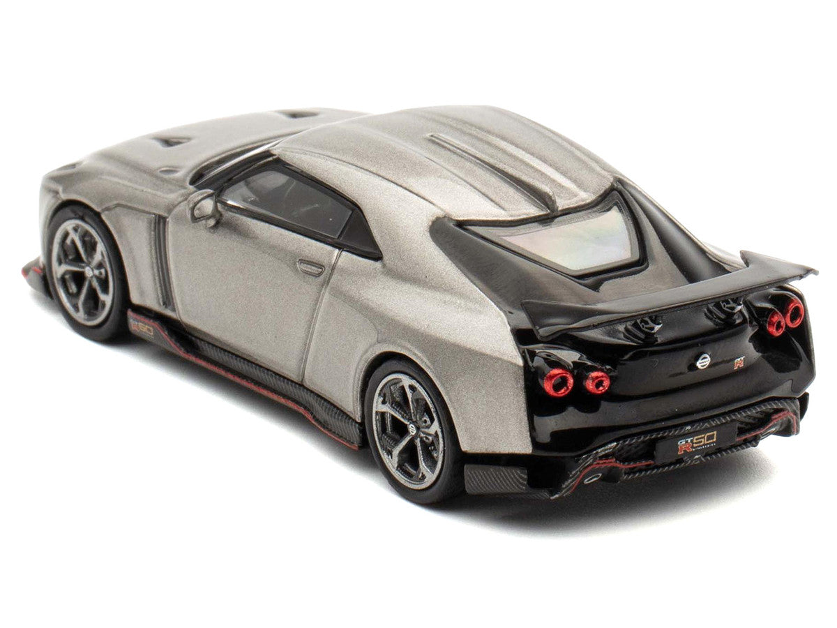 Nissan GT-R50 ItalDesign Gray Metallic 1/64 Diecast Model Car-1