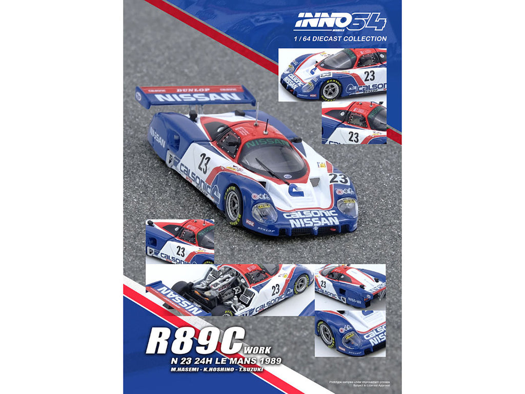 Nissan R89C 1/64 Diecast Model Car 1989 Le Mans Inno Models-3