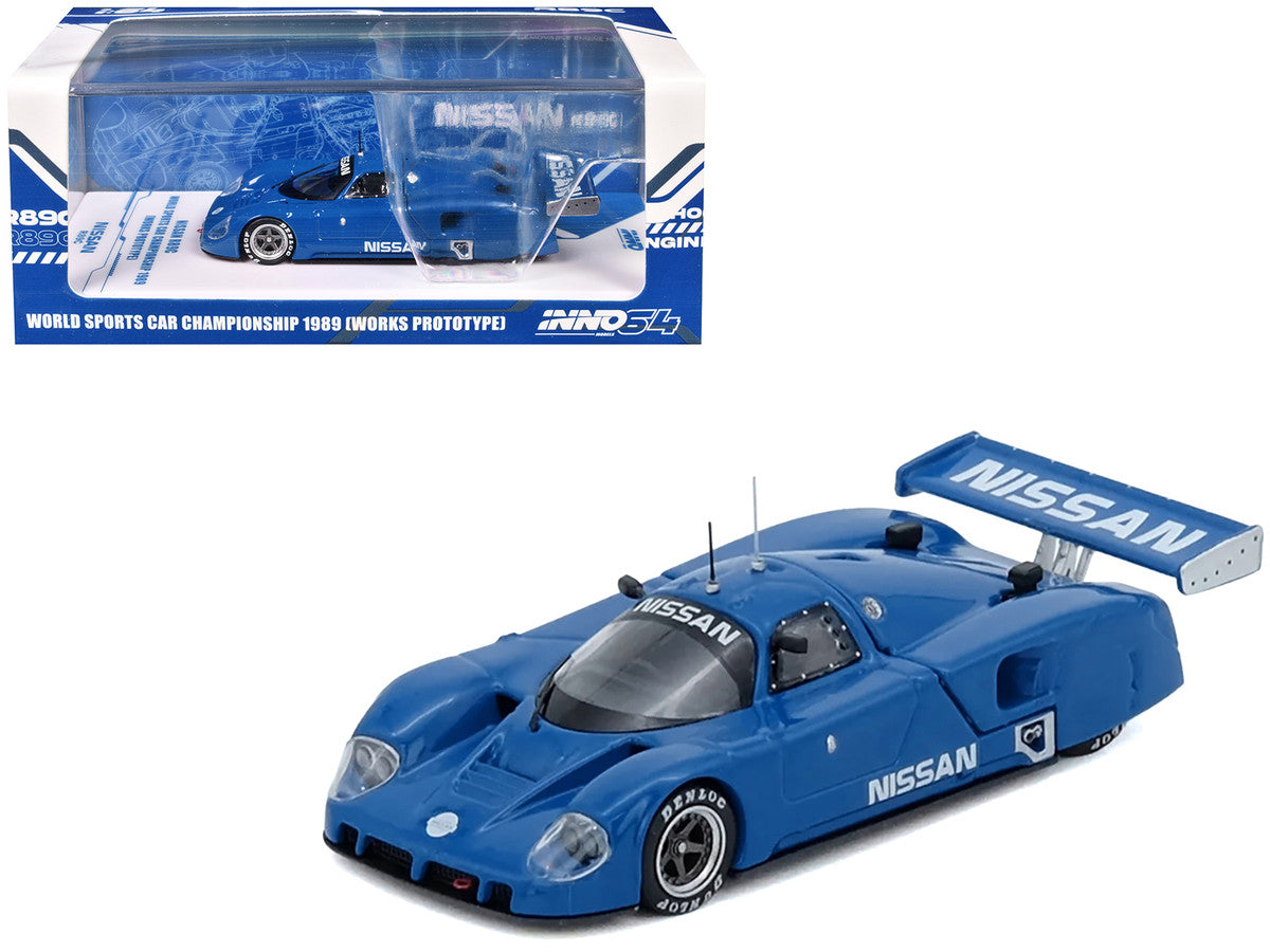 Nissan R89C 1/64 Diecast Model Blue World Sports Car 1989-4