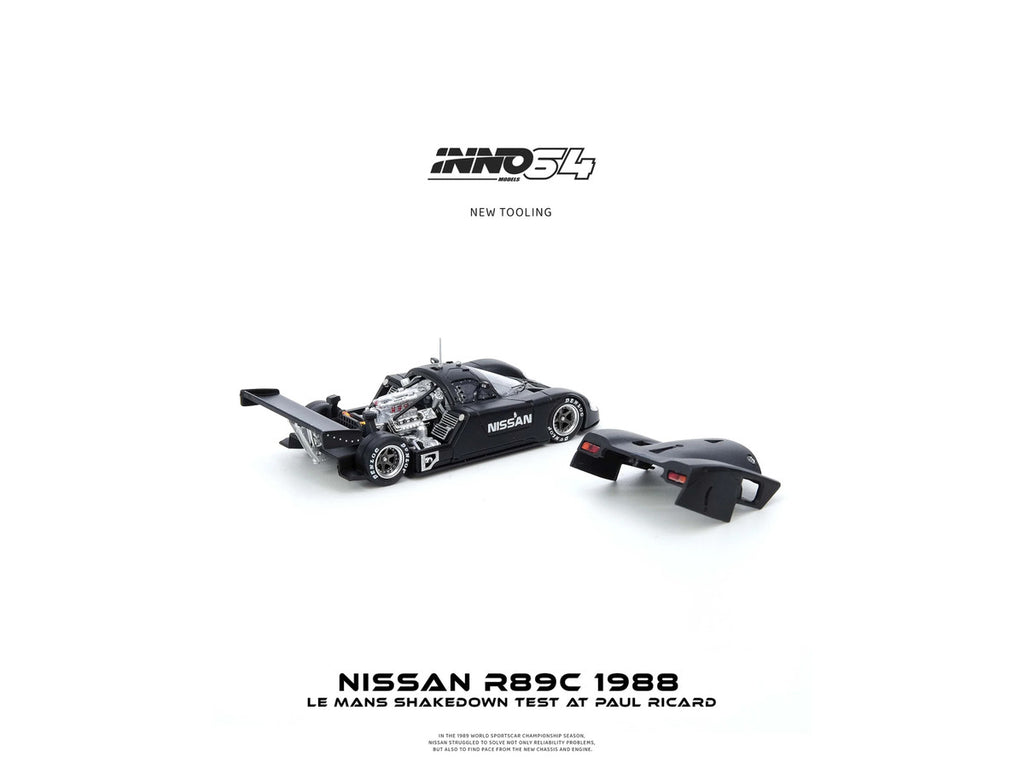 Nissan R89C 1/64 Diecast Model Car Matt Black Le Mans 1988-2