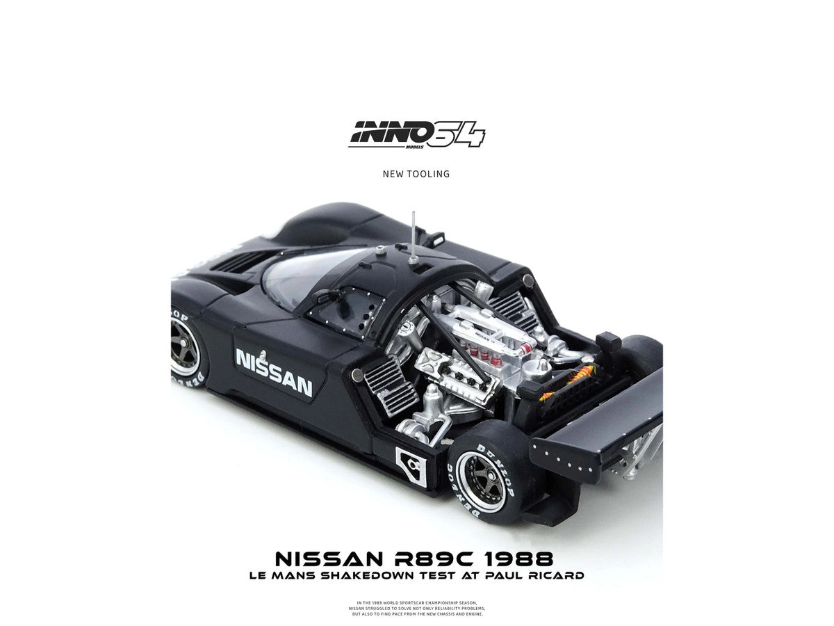 Nissan R89C 1/64 Diecast Model Car Matt Black Le Mans 1988-3
