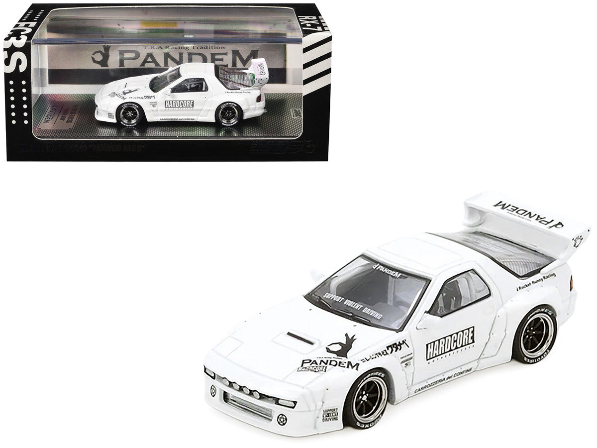 Mazda RX7 FC3S Pandem Aero White Widebody 1/64 Diecast Model-3
