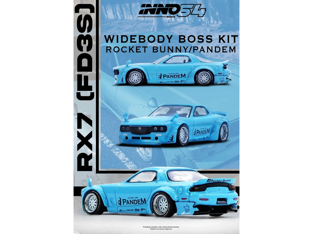 Mazda RX-7 FD3S RHD Pandem Rocket Bunny 1/64 Diecast Model Car-1