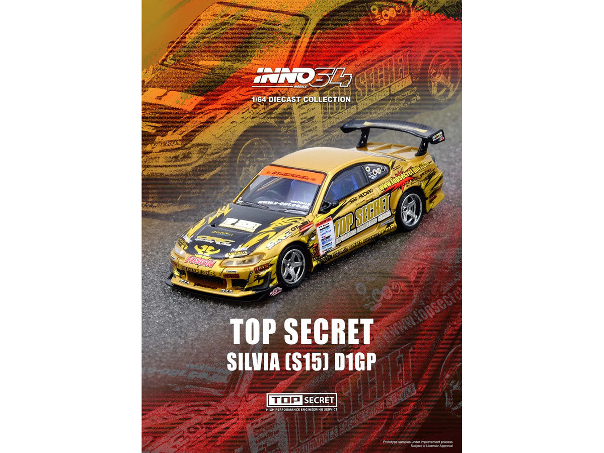 Nissan Top Secret Silvia S15 RHD 1/64 Diecast Model Car Inno-2