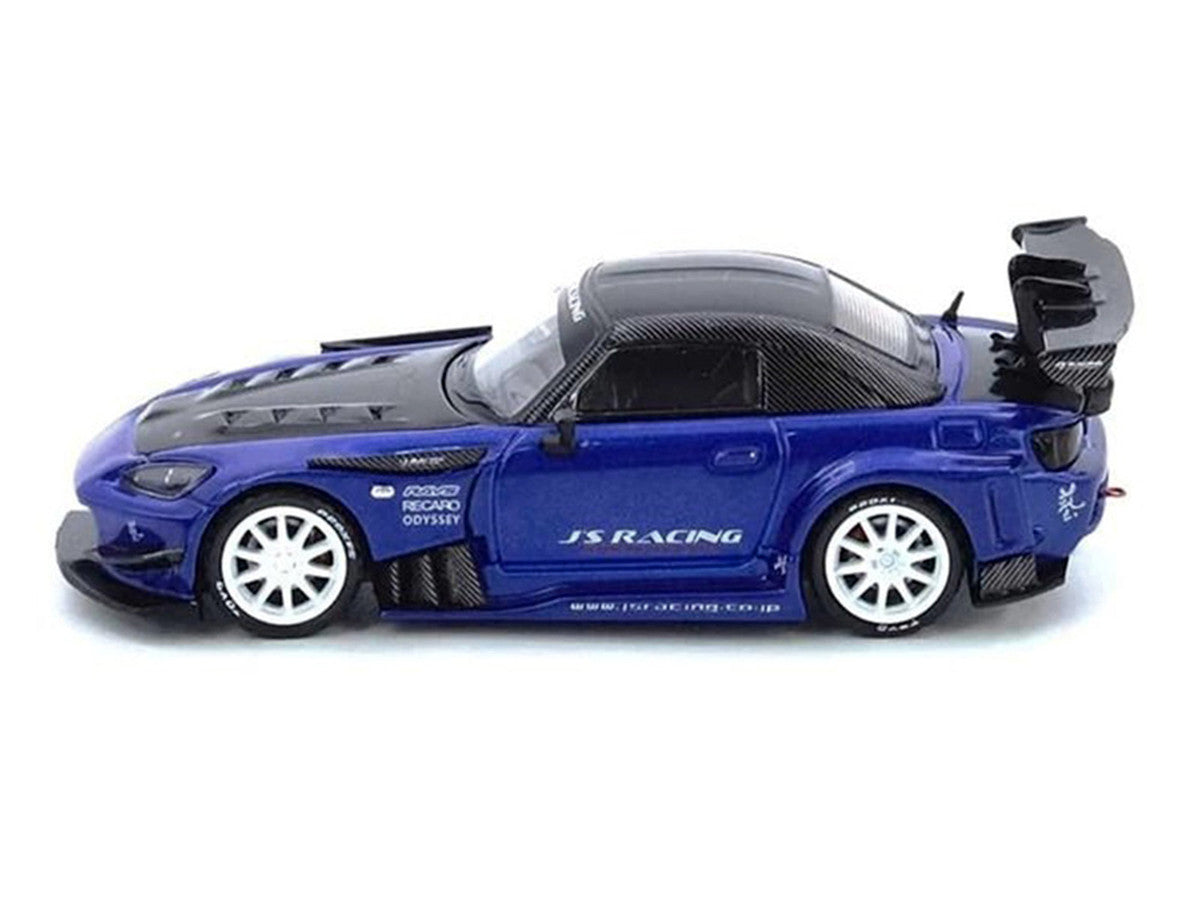 Honda S2000 RHD J's Racing Blue Metallic 1/64 Diecast Model Car-2