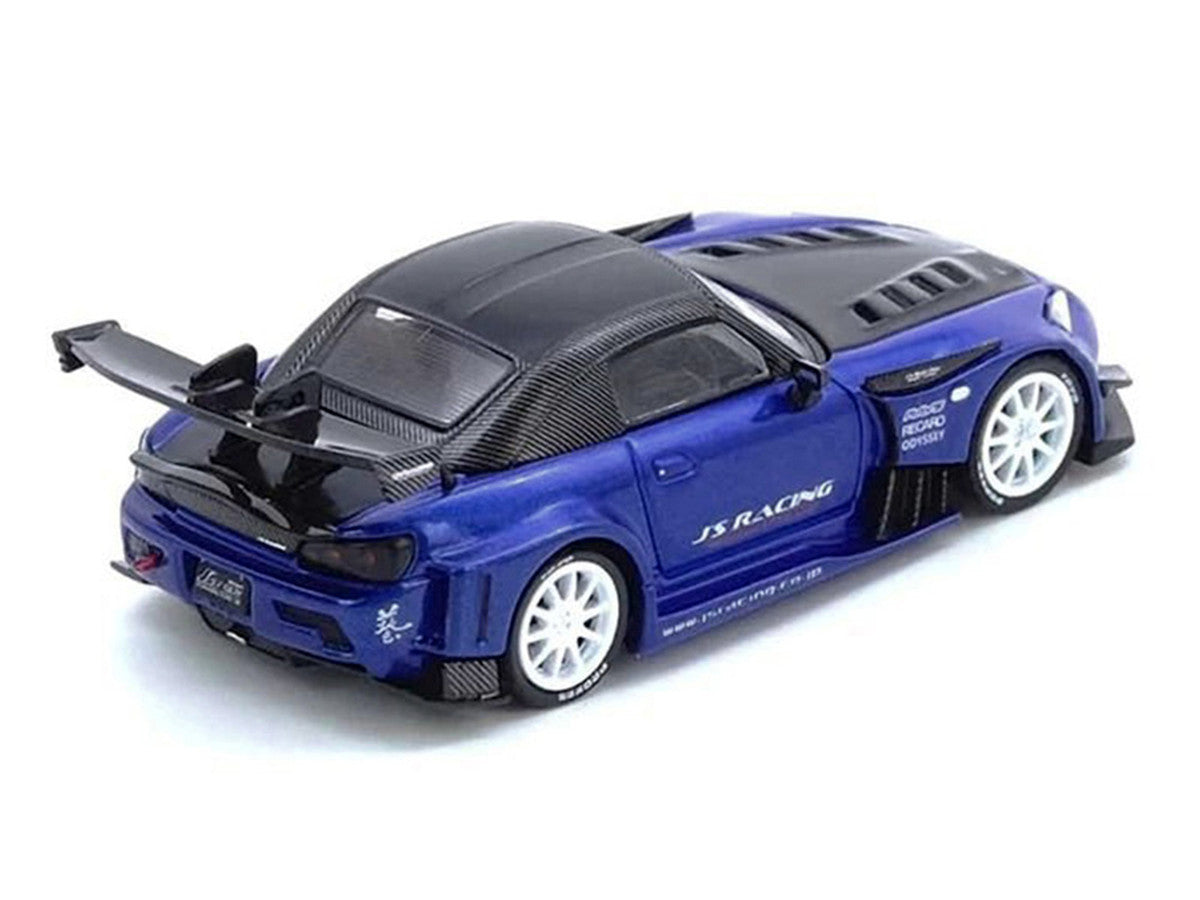 Honda S2000 RHD J's Racing Blue Metallic 1/64 Diecast Model Car-3