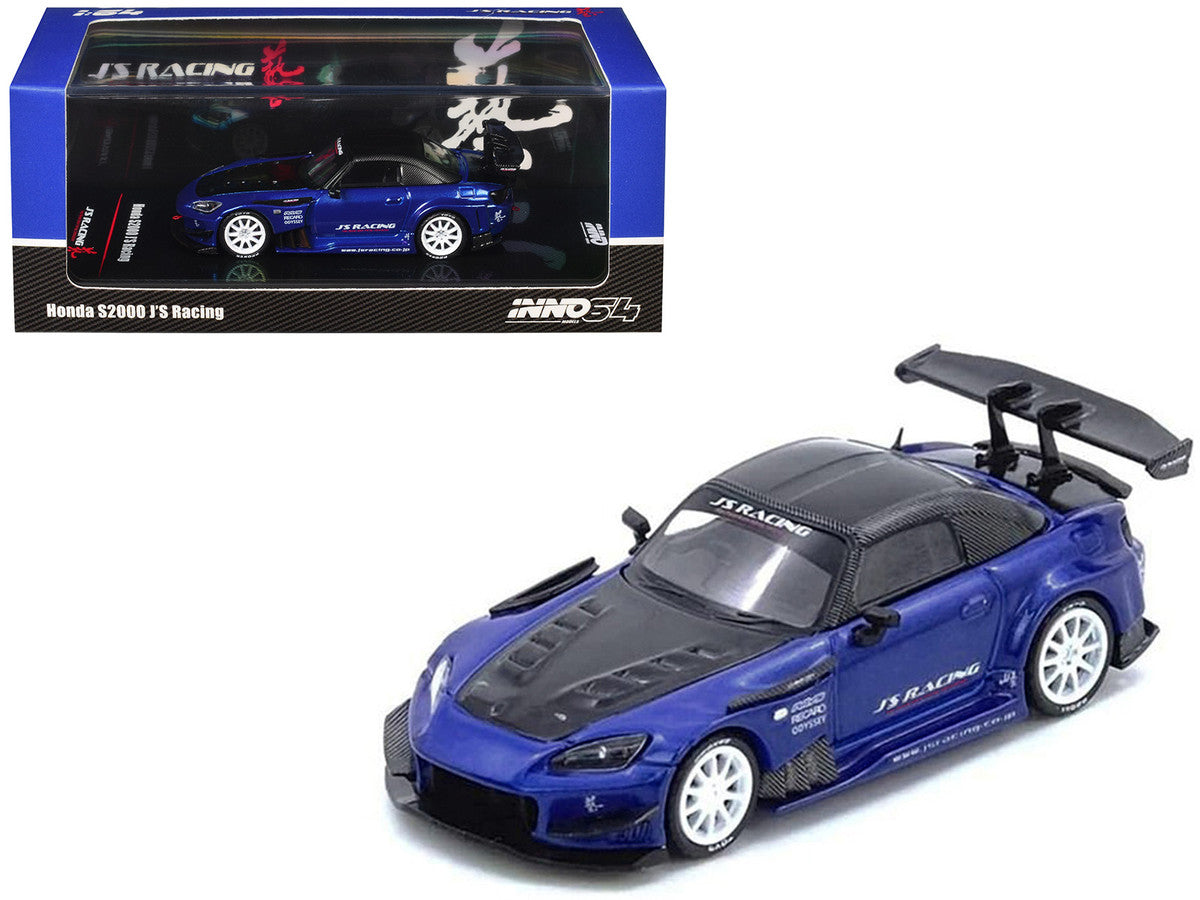 Honda S2000 RHD J's Racing Blue Metallic 1/64 Diecast Model Car-4