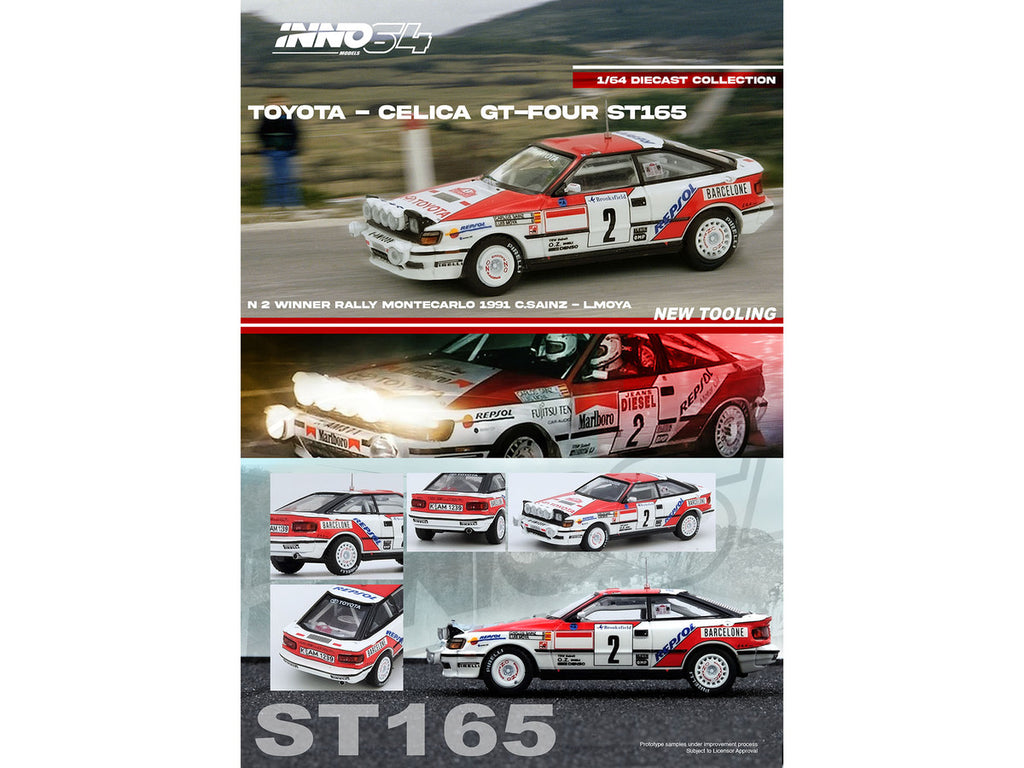 Toyota Celica GT-Four ST165 1/64 Diecast Rally Monte Carlo Winner Model-4