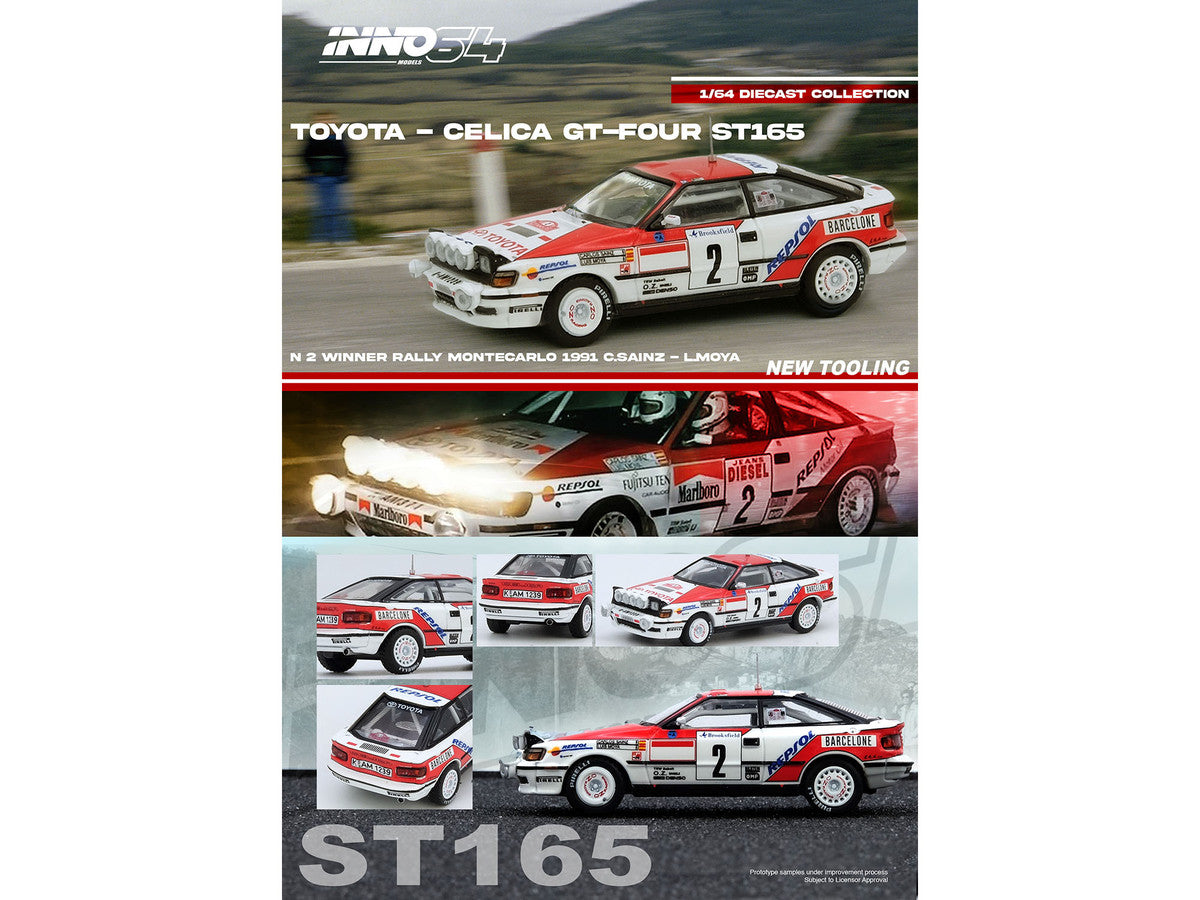 Toyota Celica GT-Four ST165 1/64 Diecast Rally Monte Carlo Winner Model-4