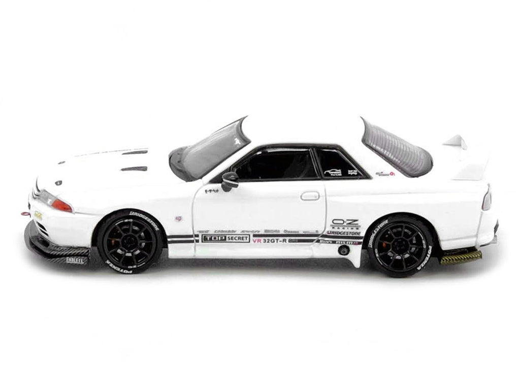 Nissan Skyline Top Secret VR32 GT-R RHD White 1/64 Diecast Model-2