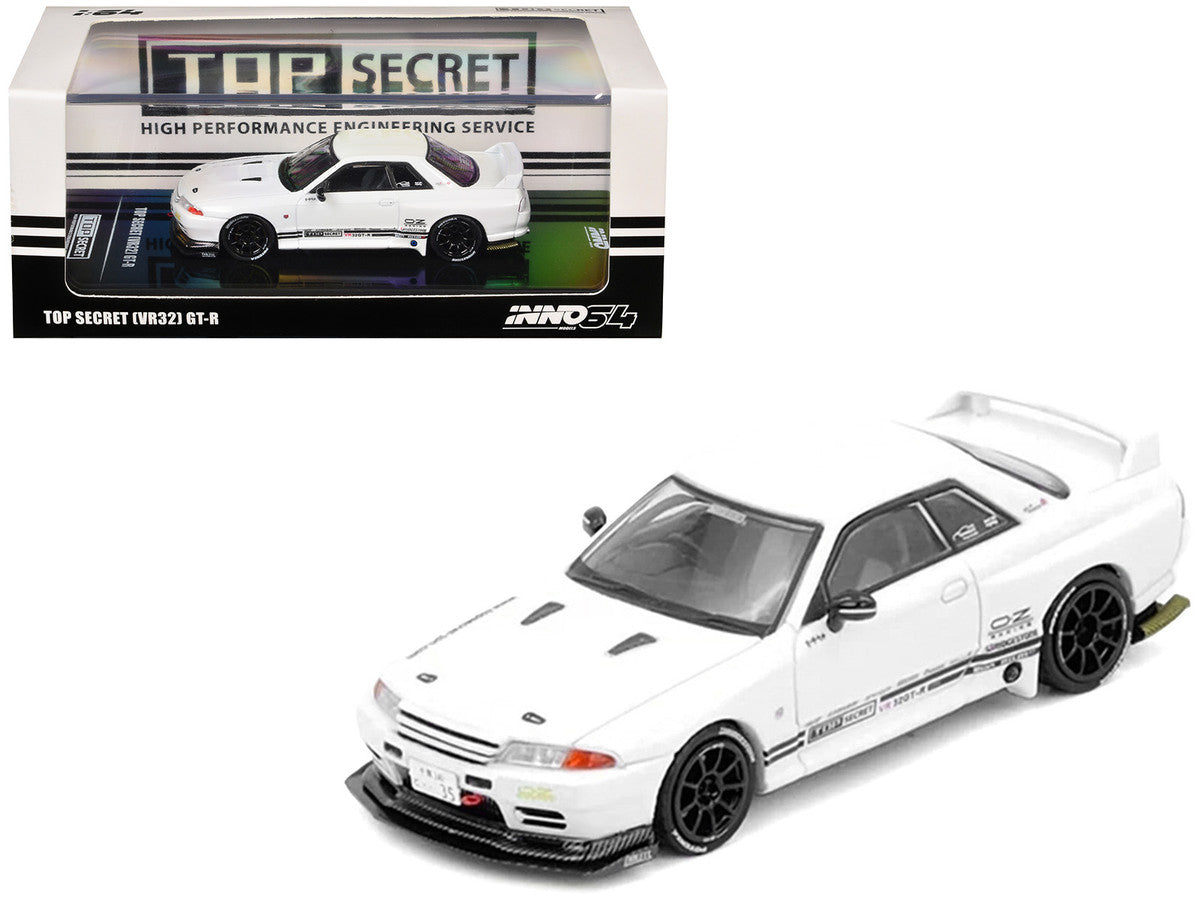 Nissan Skyline Top Secret VR32 GT-R RHD White 1/64 Diecast Model-4