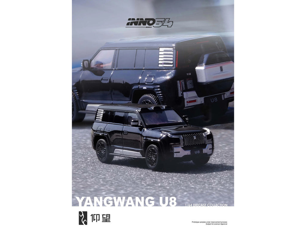 Yangwang U8 Black 1/64 Diecast Model Car by Inno Models Collectible-3