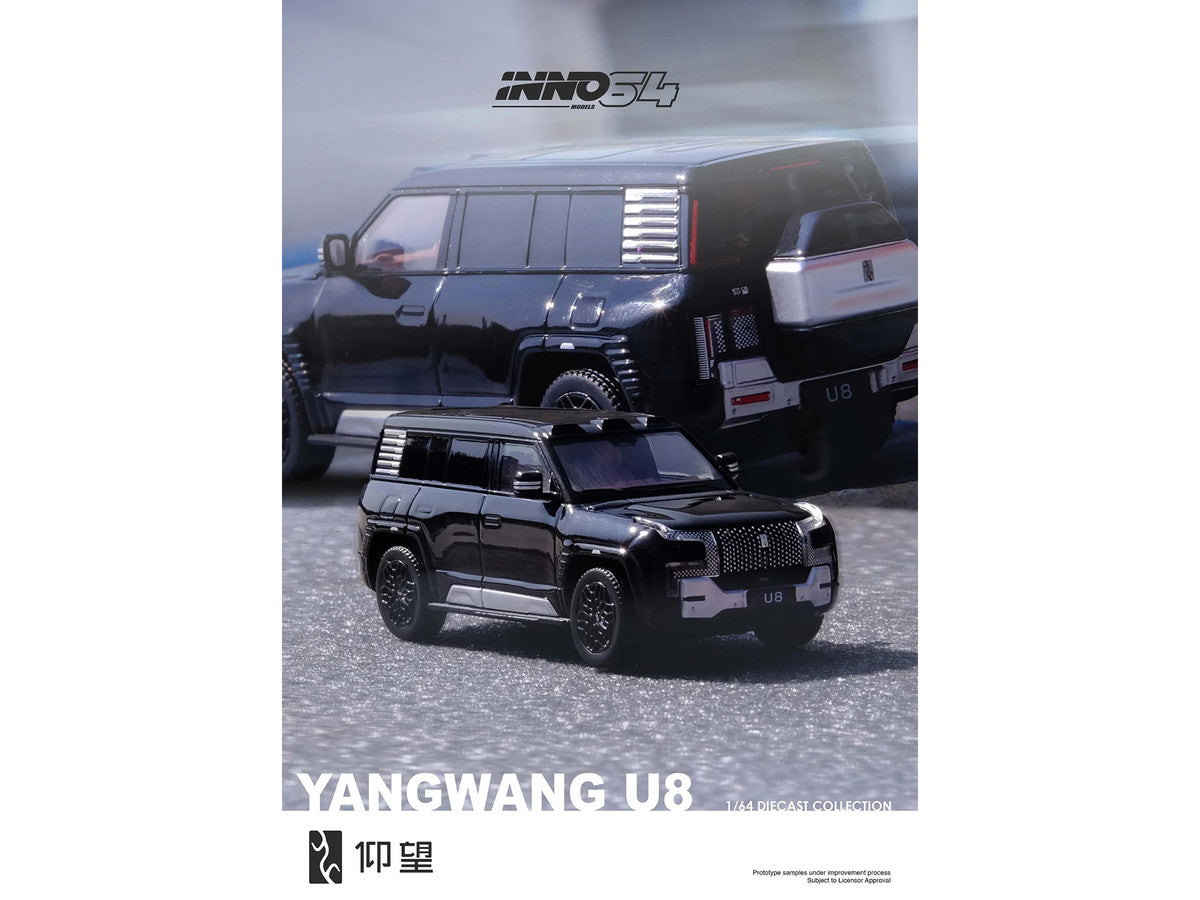 Yangwang U8 Black 1/64 Diecast Model Car by Inno Models Collectible-3