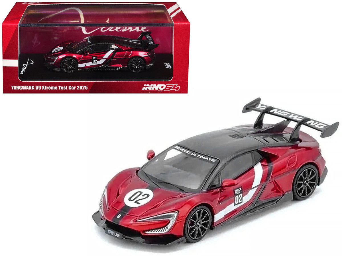 2025 Yangwang U9 Xtreme 1/64 Diecast Model Red EV Supercar-0