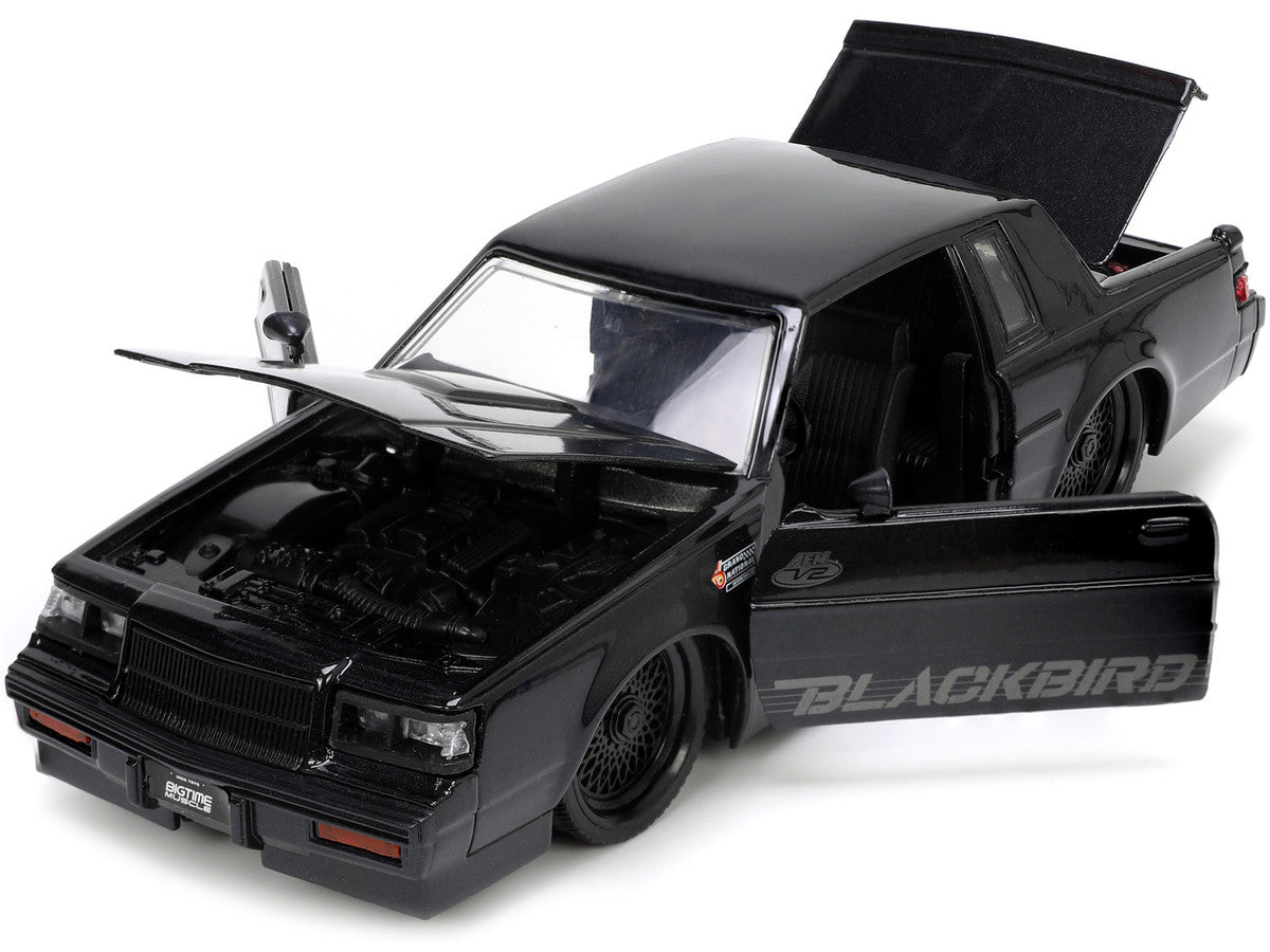 1987 Buick Grand National Black Metallic "Blackbird" "Bigtime Muscle" Series 1/24 Diecast Model Car by Jada-1