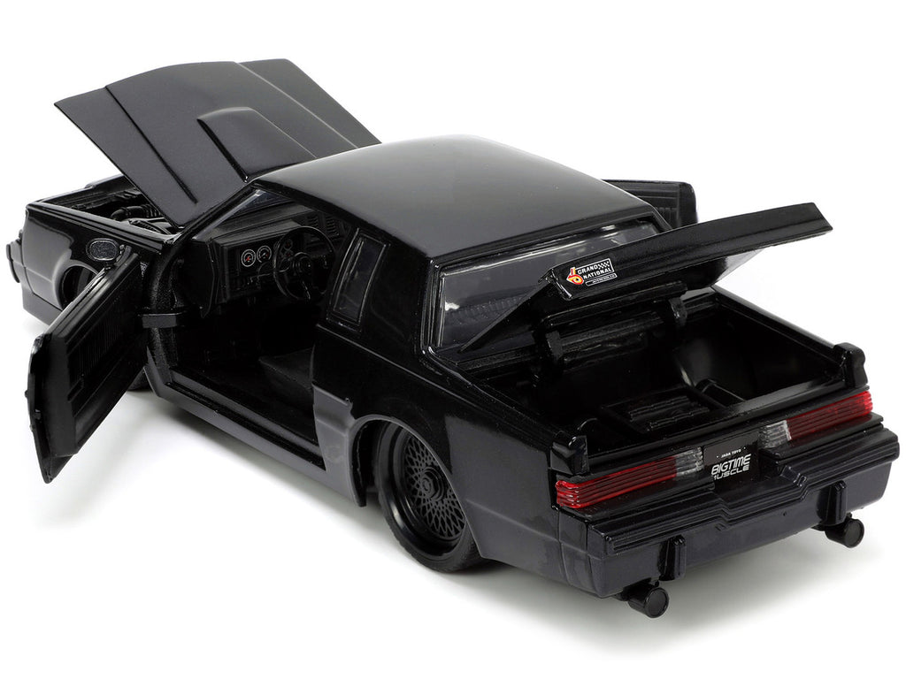 1987 Buick Grand National Black Metallic "Blackbird" "Bigtime Muscle" Series 1/24 Diecast Model Car by Jada-2