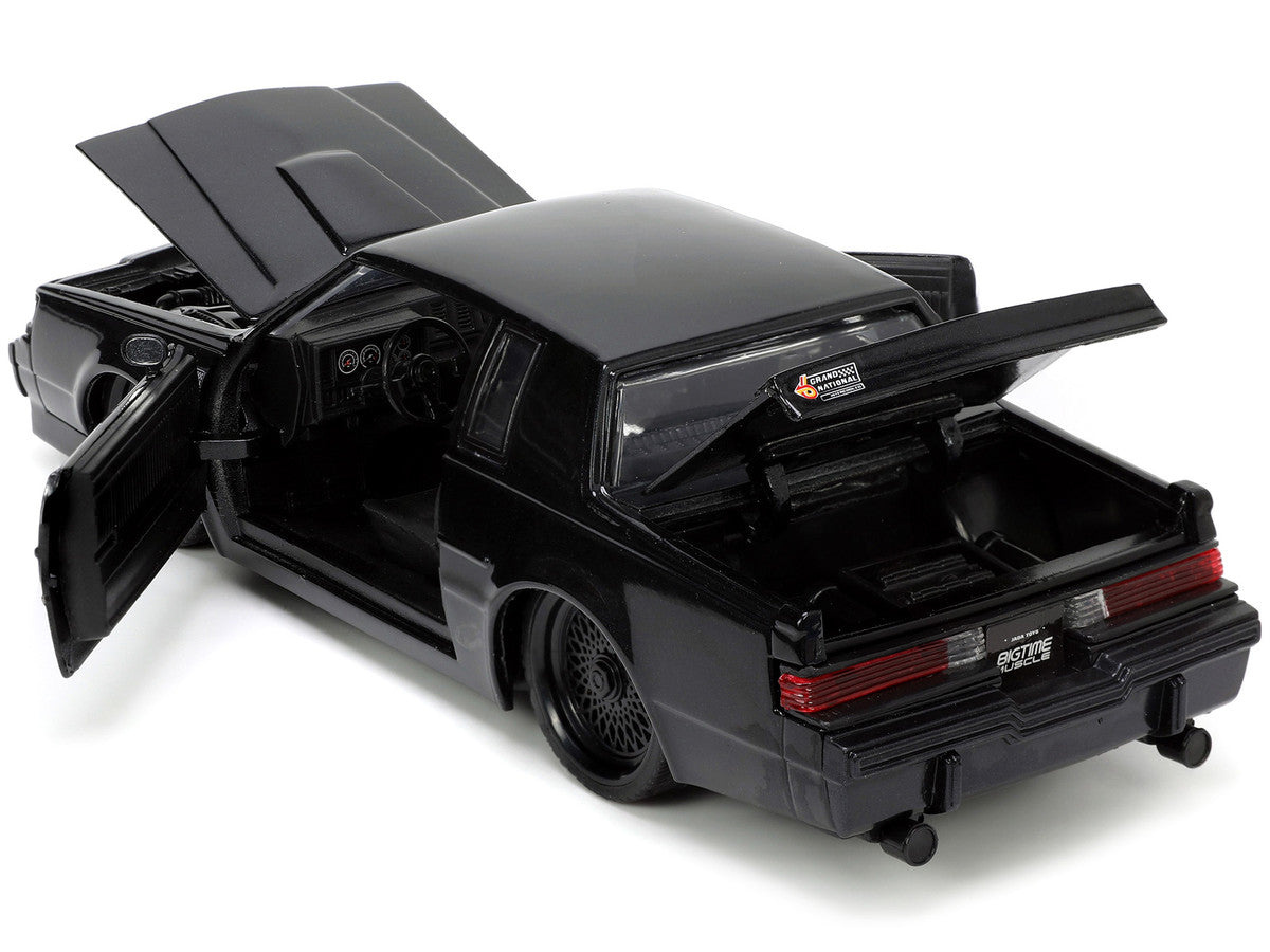 1987 Buick Grand National Black Metallic "Blackbird" "Bigtime Muscle" Series 1/24 Diecast Model Car by Jada-2