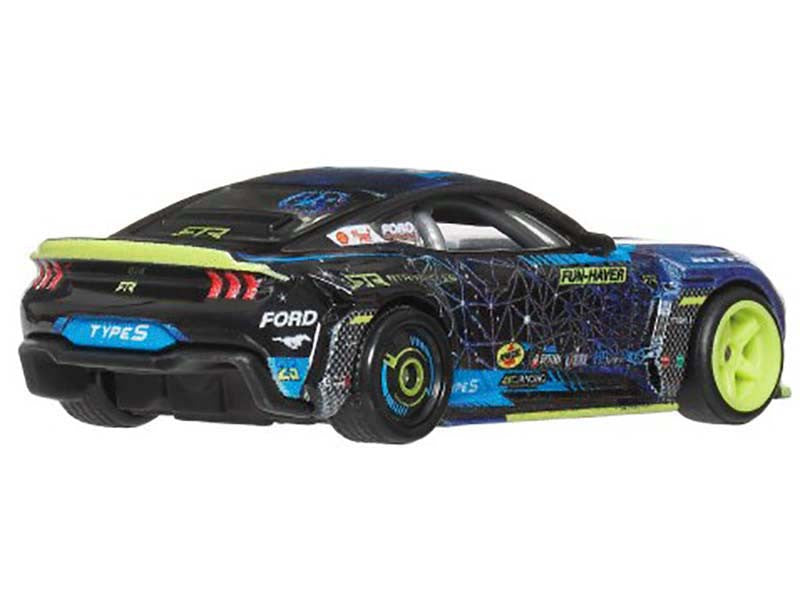 2024 Ford Mustang RTR Spec 5-FD Dark Blue with Graphics "Circuit Legends" Series Diecast Model Car by Hot Wheels-2