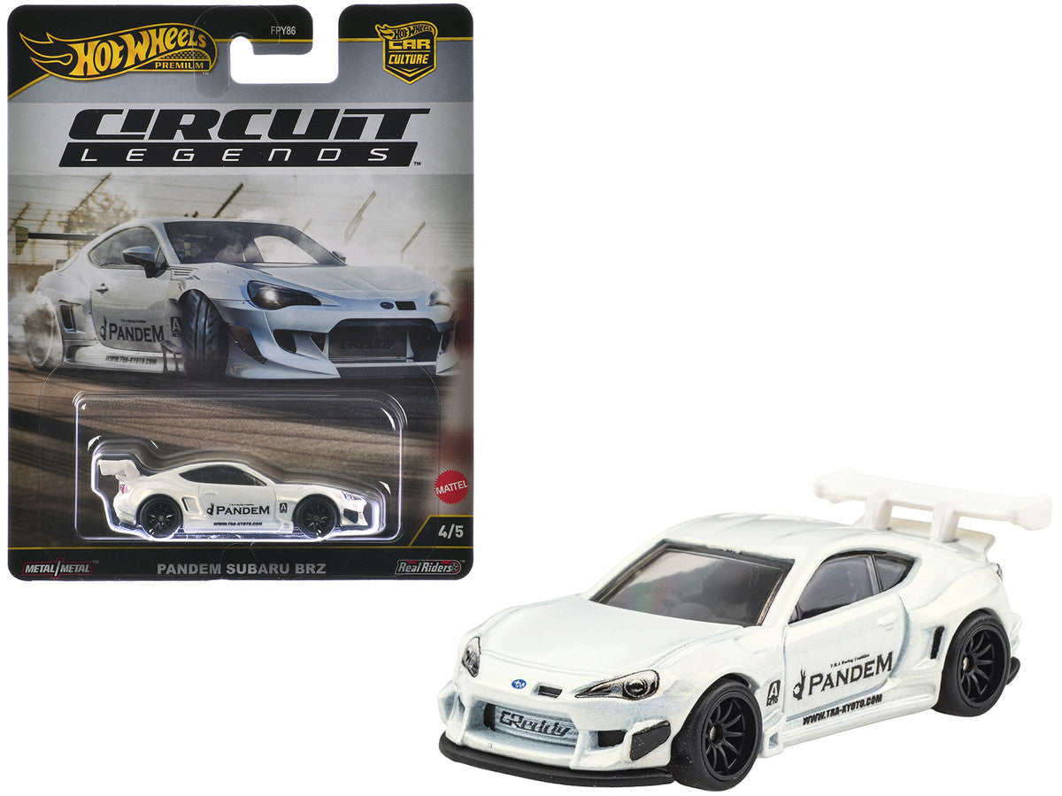 Subaru BRZ Pandem RHD (Right Hand Drive) White Metallic "Circuit Legends" Series Diecast Model Car by Hot Wheels-0