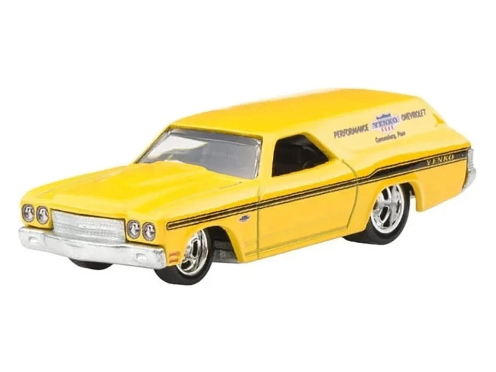 1970 Chevrolet Chevelle SS Wagon "Yenko" Yellow "Fast Wagons" Series Diecast Model Car by Hot Wheels-1