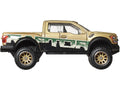 2017 Ford F-150 Raptor Pickup Truck Gold Metallic with Graphics "HW Off Road" Series Diecast Model Car by Hot Wheels-0