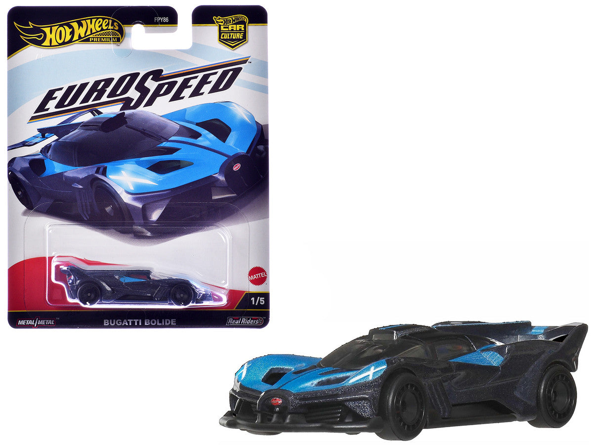 Bugatti Bolide Blue and Dark Blue Metallic "Euro Speed" Series Diecast Model Car by Hot Wheels-0