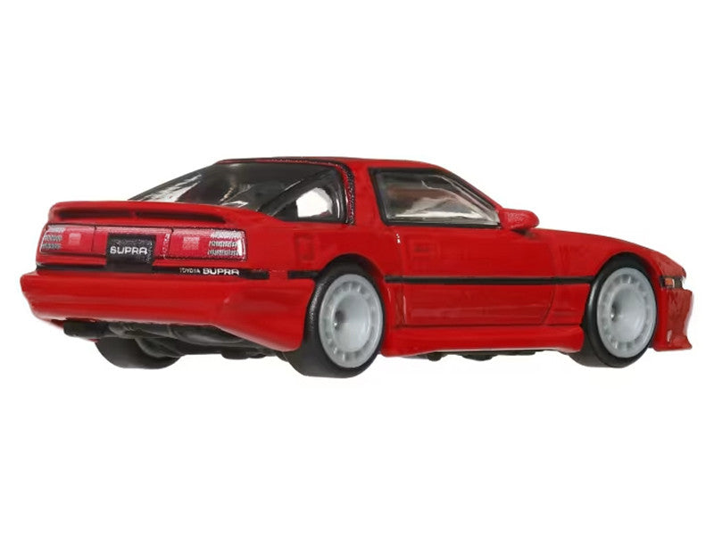 1989 Toyota Supra RHD (Right Hand Drive) Red "Ronin Run II" Series Diecast Model Car by Hot Wheels-2