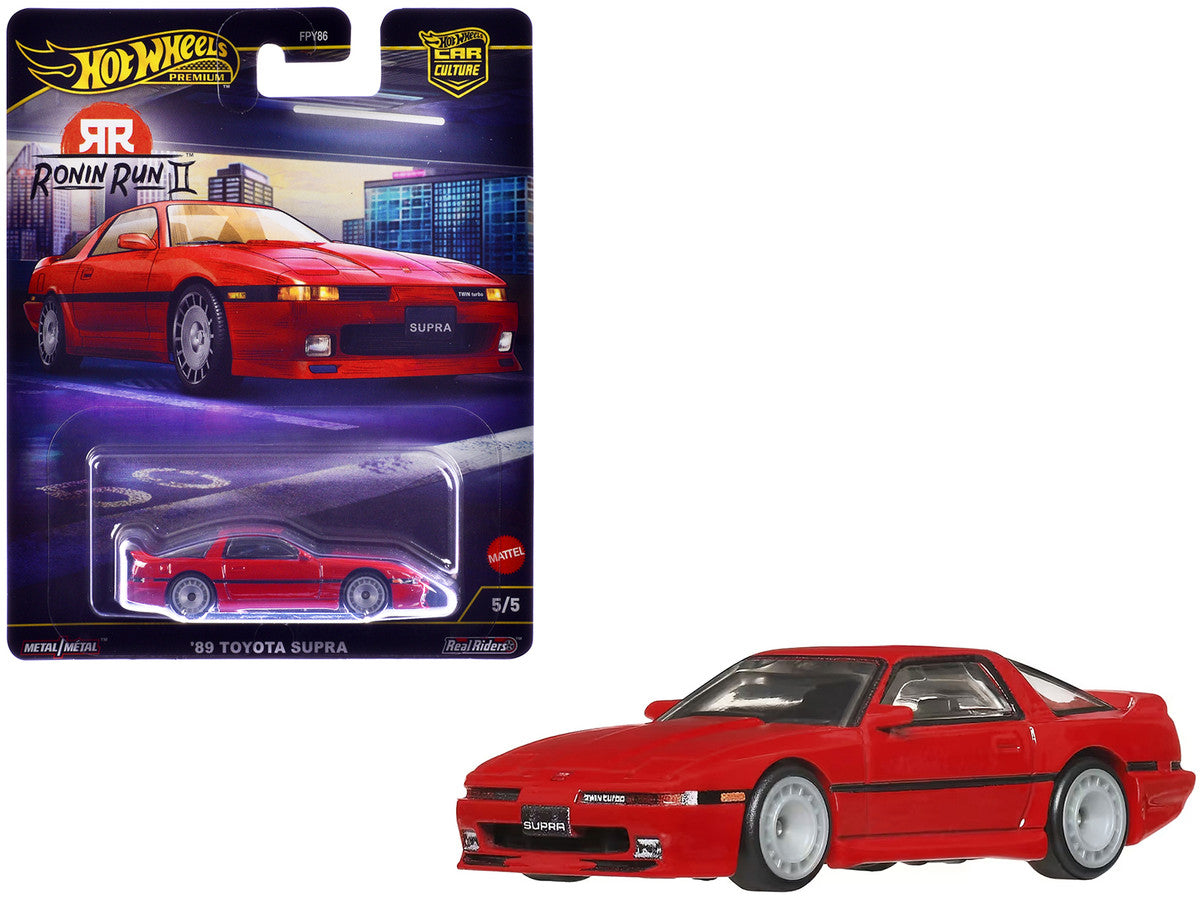 1989 Toyota Supra RHD (Right Hand Drive) Red "Ronin Run II" Series Diecast Model Car by Hot Wheels-3