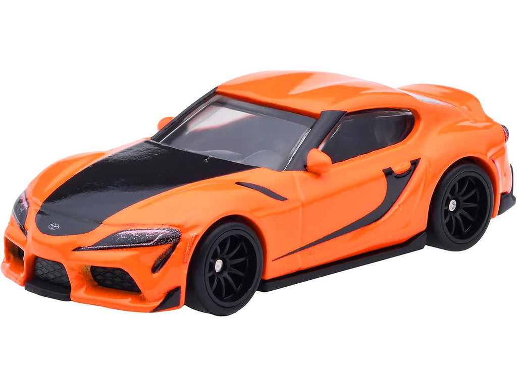 2021 Toyota GR Supra Orange and Black "F9" (2021) Movie "Fast & Furious" Series Diecast Model Car by Hot Wheels-1