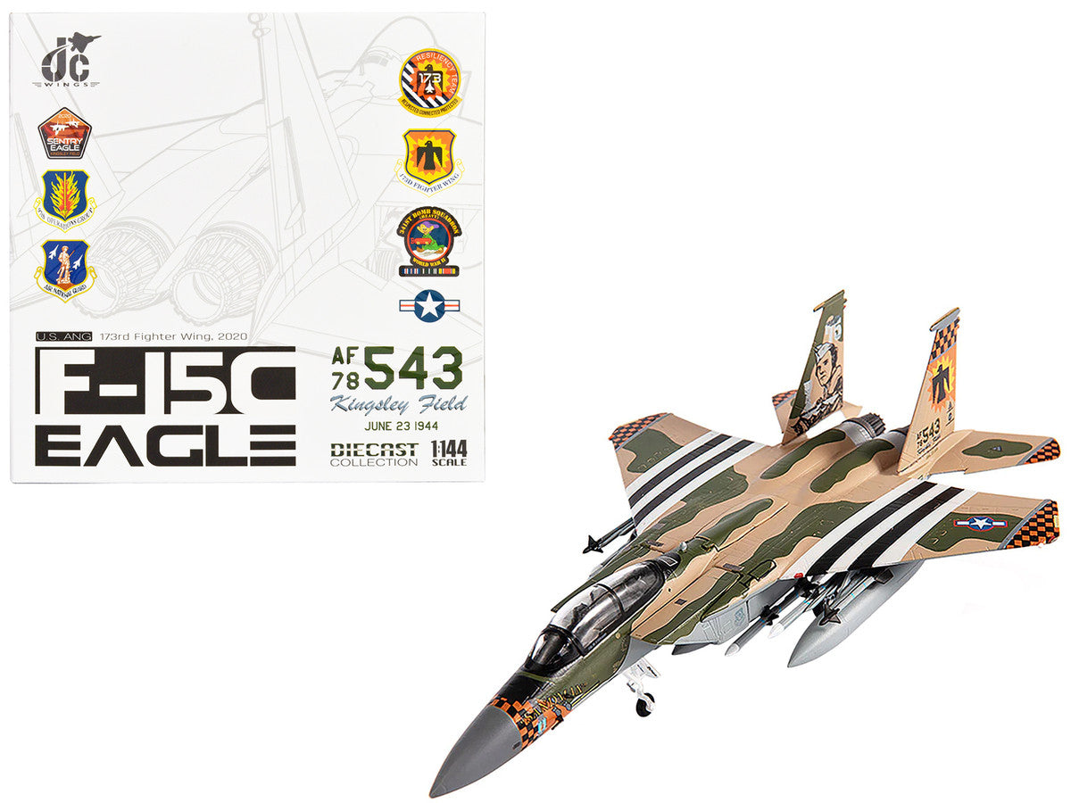 McDonnell Douglas F-15C Eagle 1/144 Diecast US Air Guard Model-0