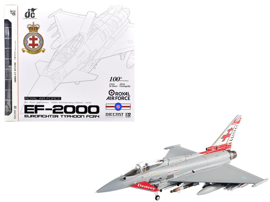 JC Wings 1/72 Eurofighter Typhoon FGR4 RAF No.41 Squadron Diecast Model-4