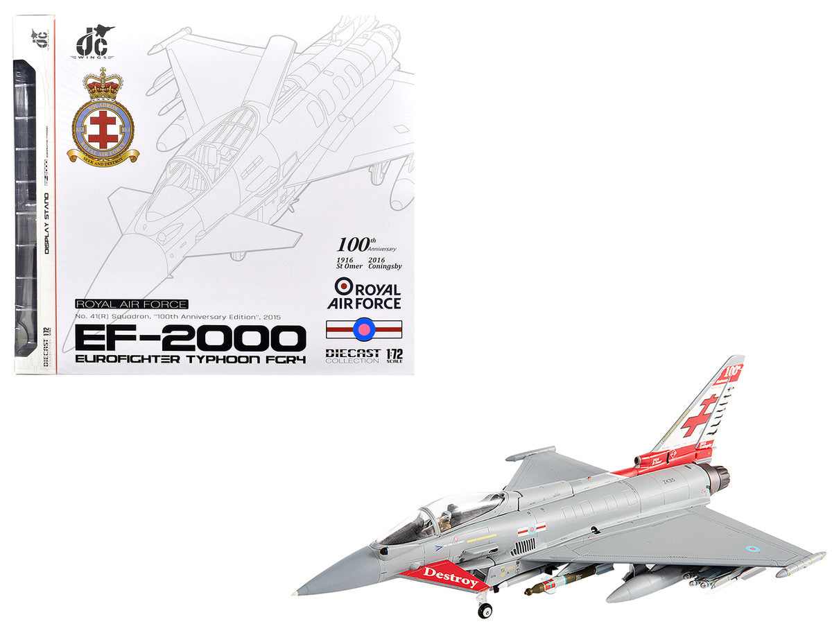 JC Wings 1/72 Eurofighter Typhoon FGR4 RAF No.41 Squadron Diecast Model-4