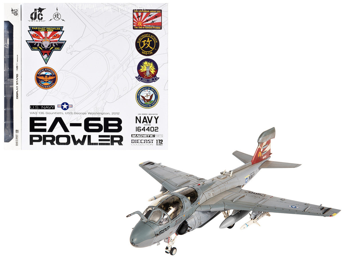 Grumman EA-6B Prowler VAQ-136 1/72 Diecast Model US Navy-4