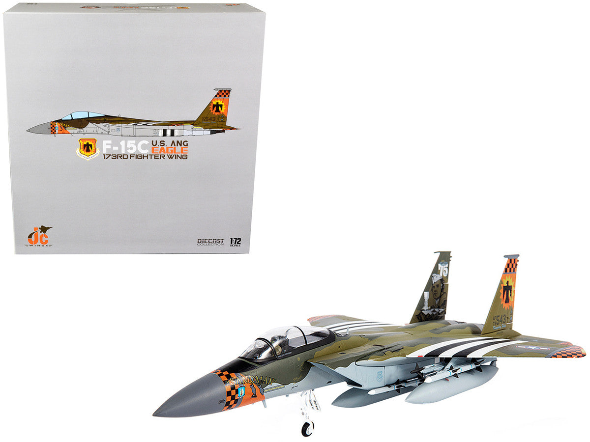 McDonnell Douglas F-15C Eagle 1/72 Diecast Model U.S. ANG 173rd Wing-0