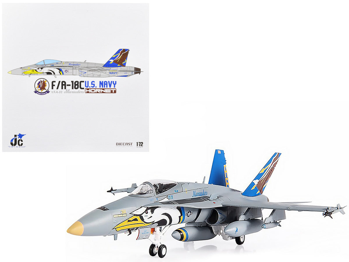 JC Wings 1/72 F/A-18C US Navy Hornet VFA-82 Marauders Diecast Model-0
