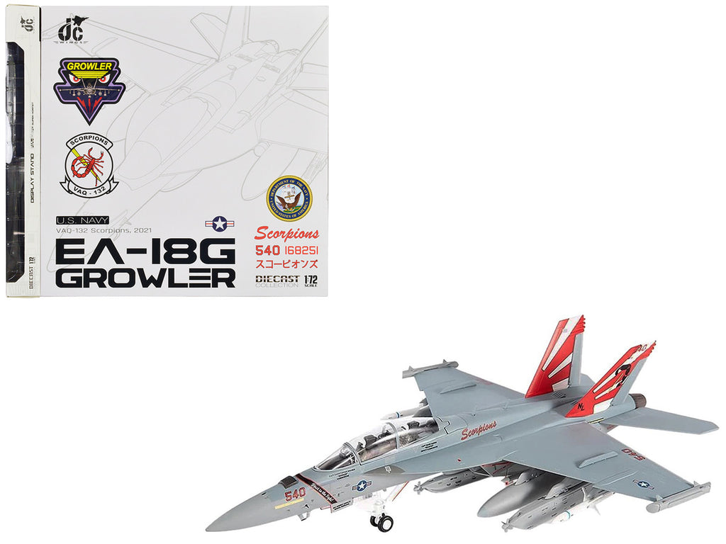 Boeing EA-18G Growler 1/72 Diecast Model VAQ-132 Scorpions Navy-0