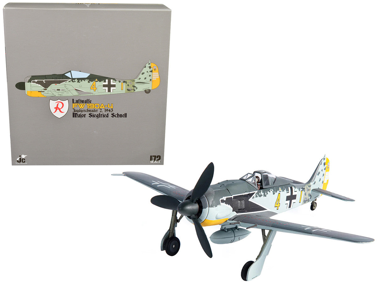 Focke-Wulf FW 190A-4 1/72 Diecast WWII Luftwaffe Fighter Model JC Wings-0