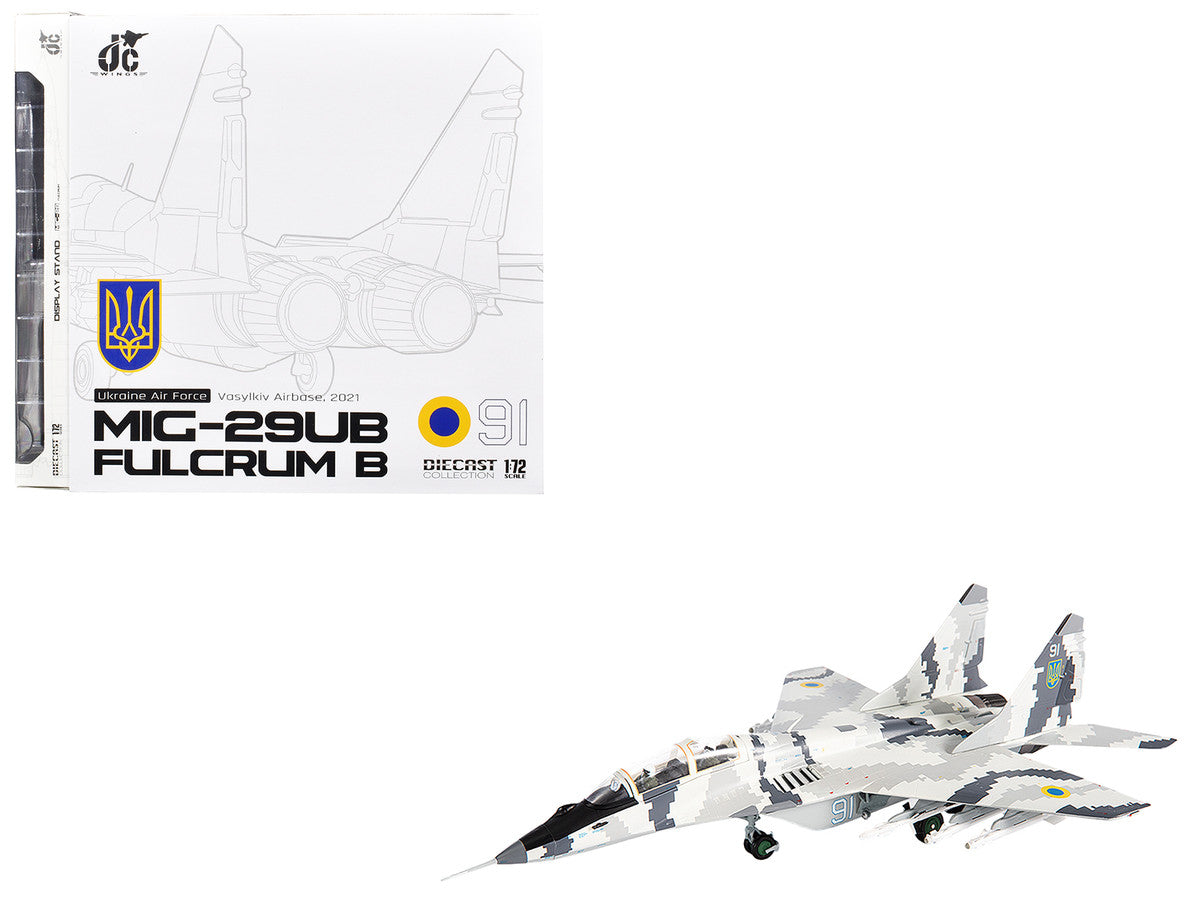 Mikoyan MiG-29UB 1/72 Diecast Model Ukrainian Air Force Fighter Jet-3