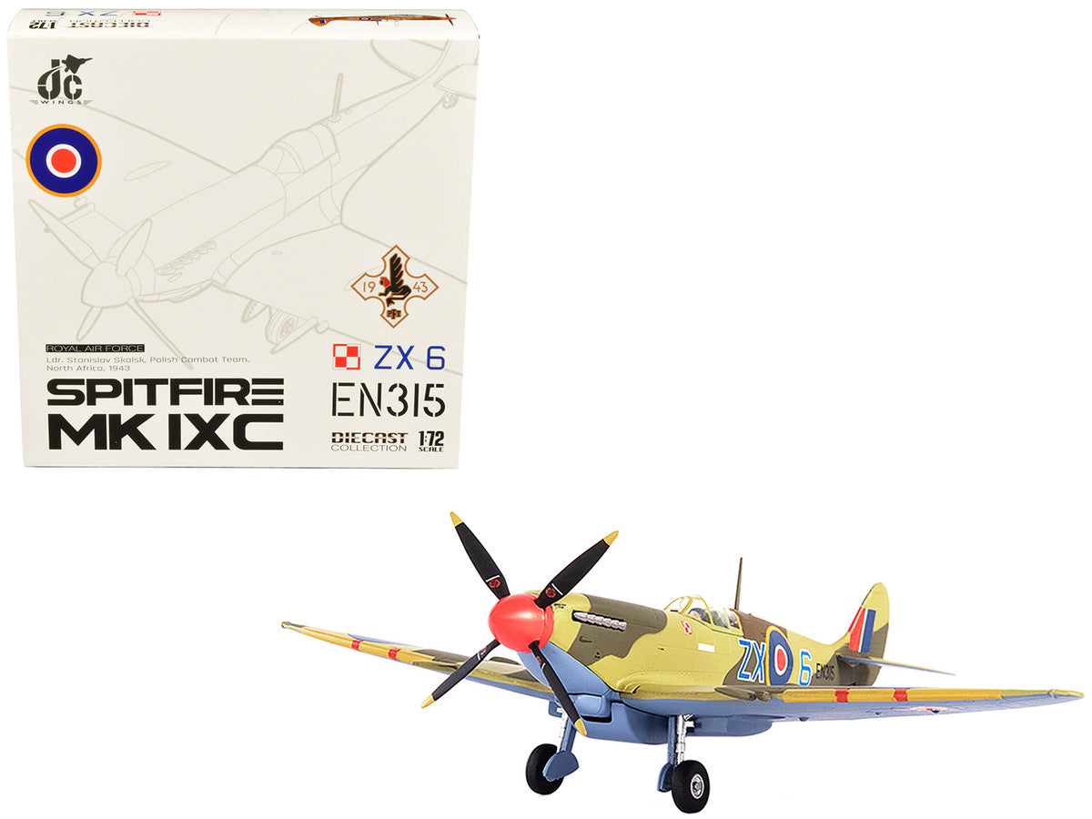 Supermarine Spitfire MK IXC 1/72 Diecast WWII Fighter Model RAF Polish Team-0