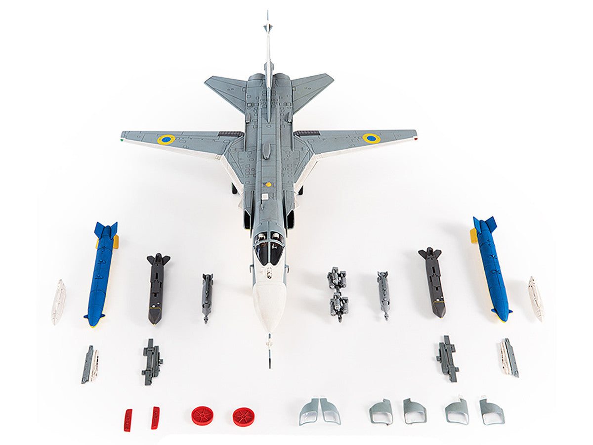 JC Wings 1/72 Sukhoi Su-24M Fencer-D Ukraine War 2023 Diecast Model-3