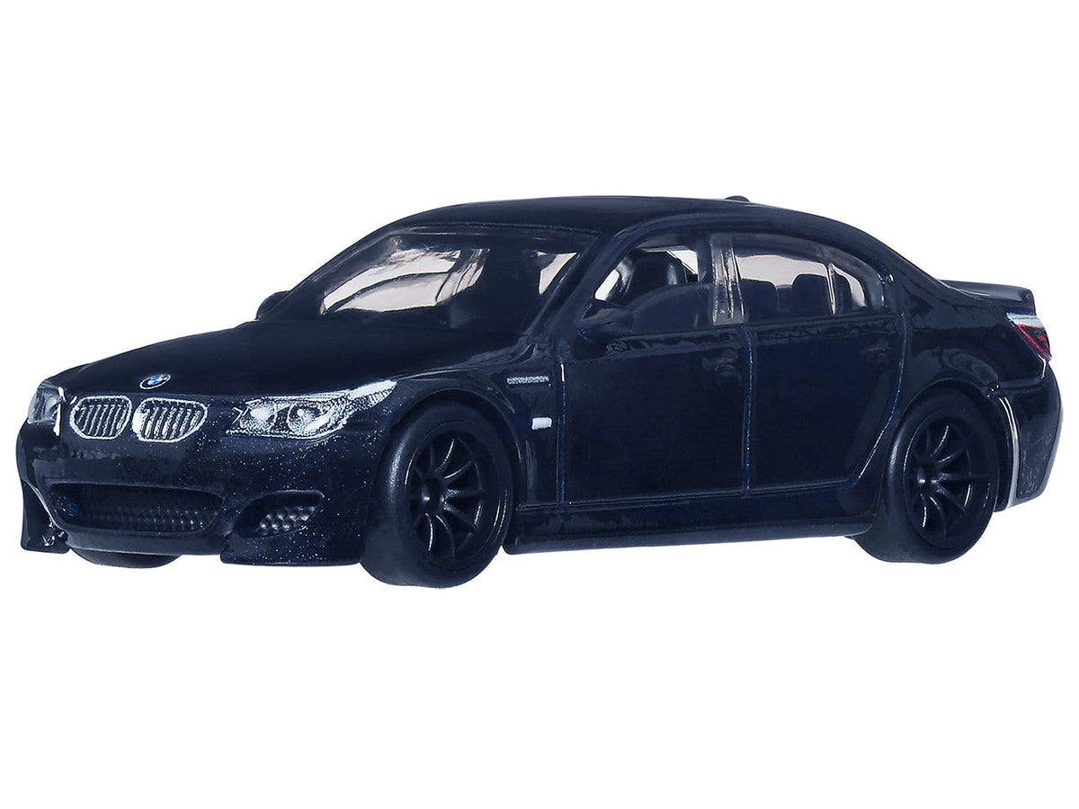 2010 BMW M5 Dark Blue Metallic "Fast & Furious 6" (2013) Movie "Fast & Furious" Series Diecast Model Car by Hot Wheels-2