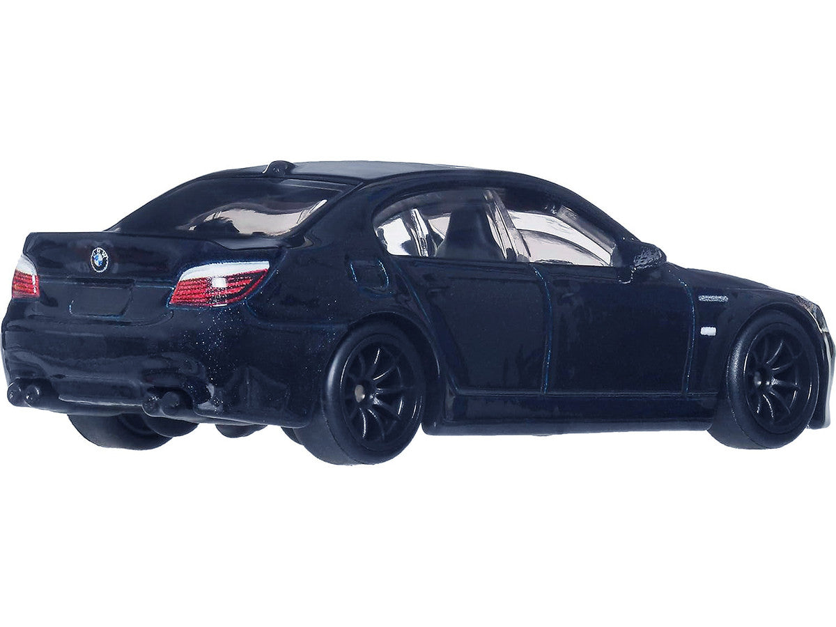 2010 BMW M5 Dark Blue Metallic "Fast & Furious 6" (2013) Movie "Fast & Furious" Series Diecast Model Car by Hot Wheels-0