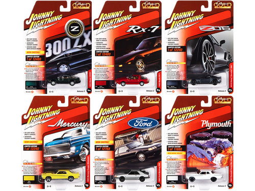 "Classic Gold Collection" 2022 Set B of 6 Cars Release 2 1/64 Diecast Model Cars by Johnny Lightning-0