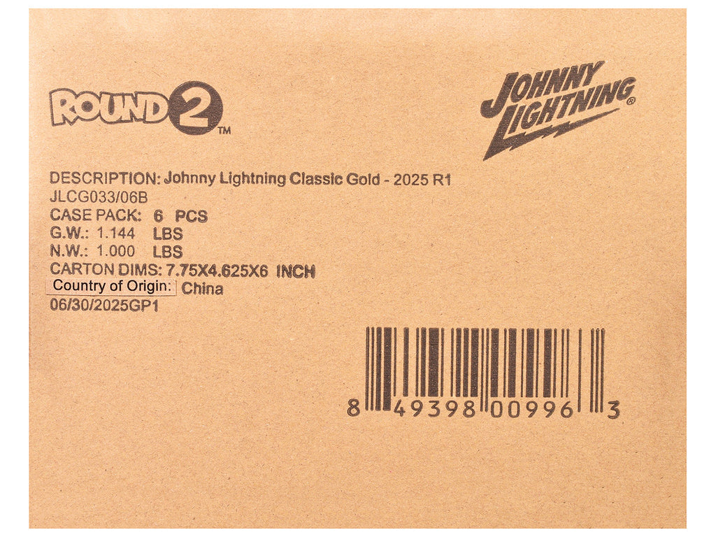 "Classic Gold Collection" 2025 Release 1 Set B of 6 Cars 1/64 Diecast Model Cars by Johnny Lightning-1