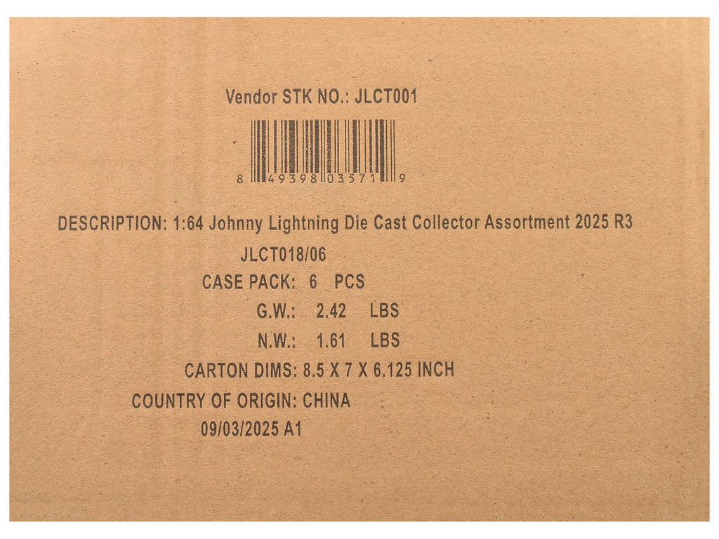 Johnny Lightning Collector's Tin 2025 Set of 6 Cars Release 3 Limited Edition 1/64 Diecast Model Cars by Johnny Lightning-2