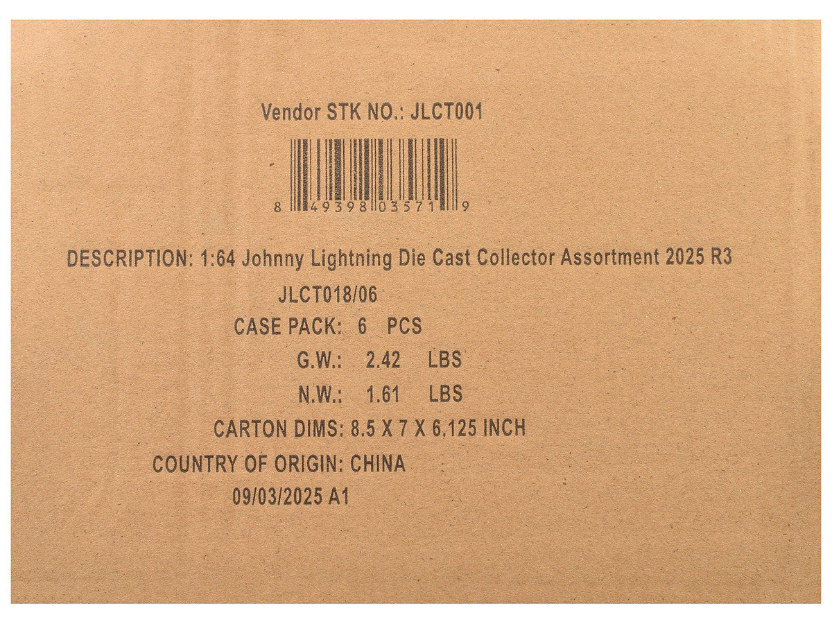 Johnny Lightning Collector's Tin 2025 Set of 6 Cars Release 3 Limited Edition 1/64 Diecast Model Cars by Johnny Lightning-2
